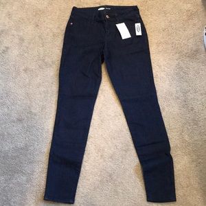 dark wash blue jeans size 0 old navy new with tags